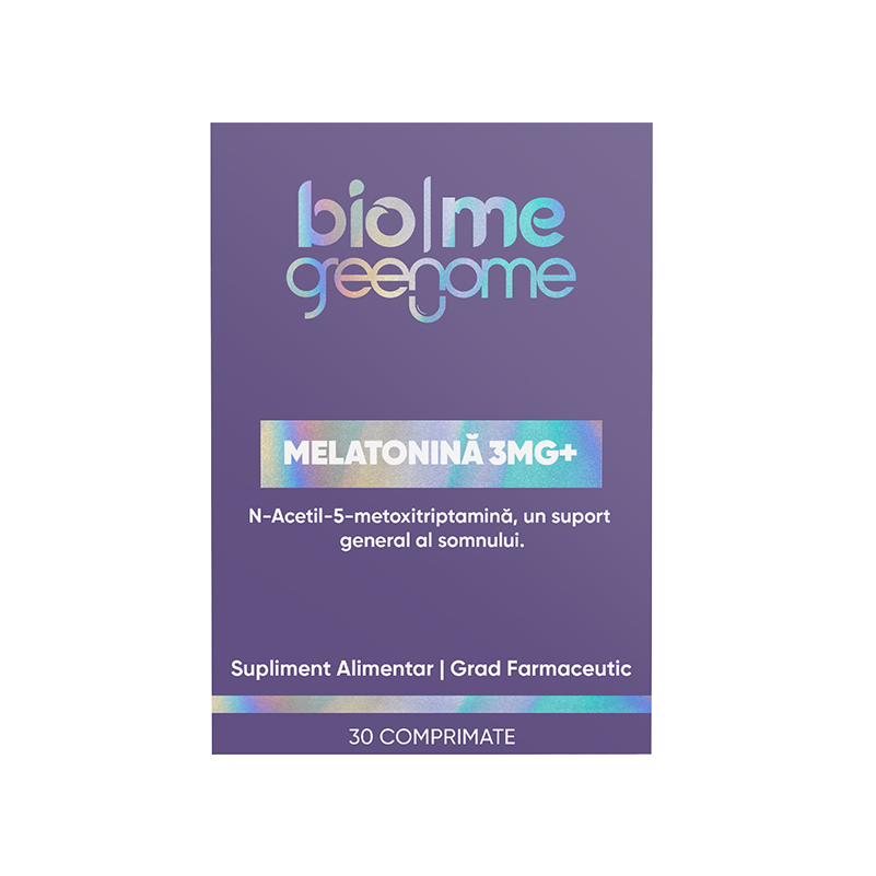 Melatonina, 3 mg+, 30 comprimate, Biome