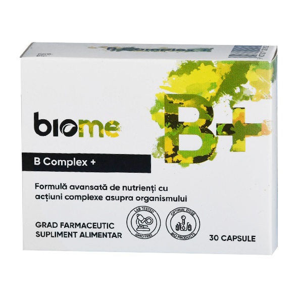 B Complex+, 30 capsule, Biome