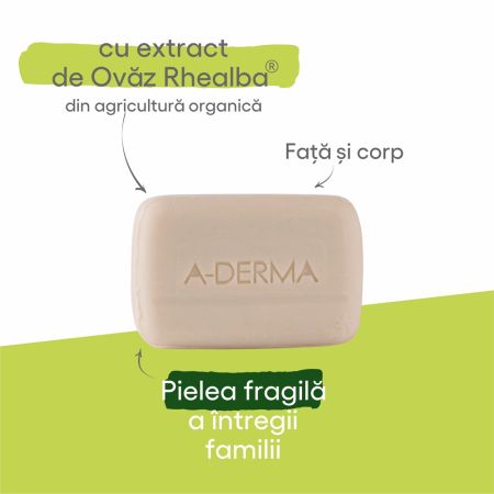 Sapun dermatologic pentru pielea fragila, 100 g, A-Derma 652700
