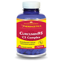 Curcumin 95 C3 Complex, 120 capsule, Herbagetica