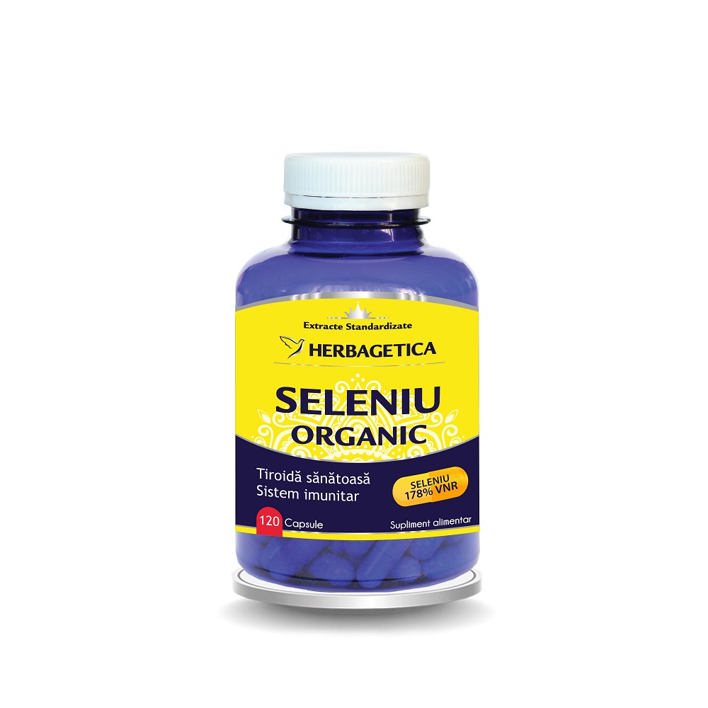 Seleniu Organic, 120 capsule, Herbagetica