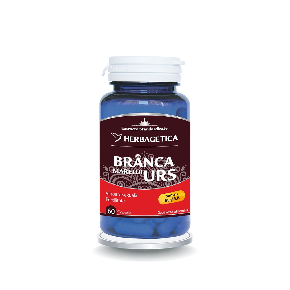 Branca Marelui Urs, 60 capsule, Herbagetica