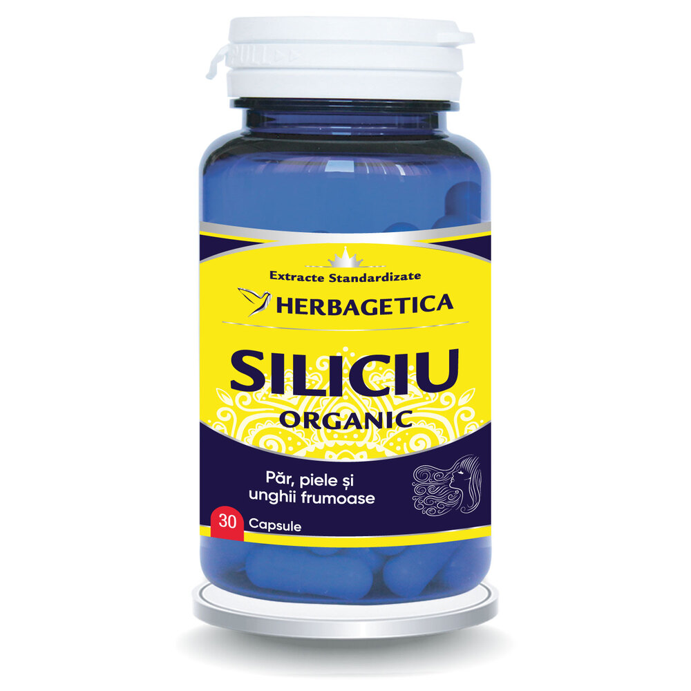 Siliciu Organic, 30 capsule, Herbagetica