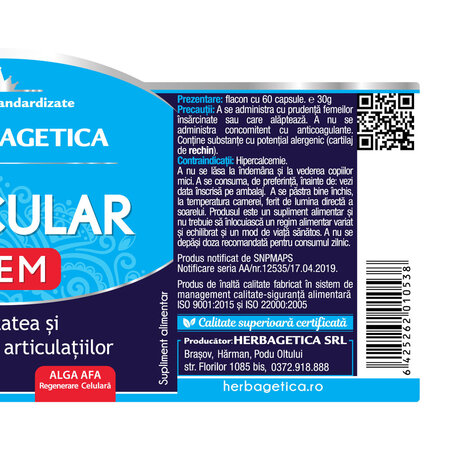 Articular Stem, 60 capsule, Herbagetica 688684