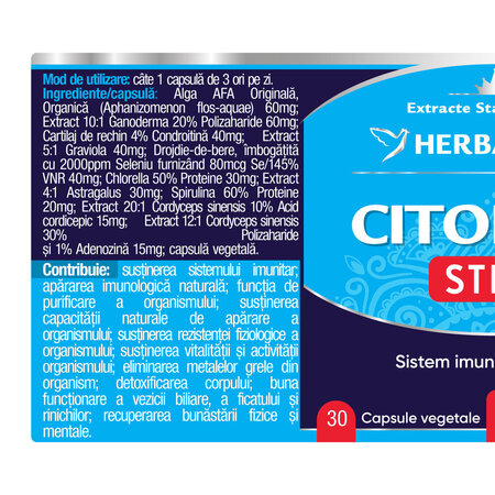 Citoprim + Stem, 30 capsule, Herbagetica 688673