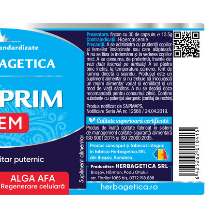 Citoprim + Stem, 30 capsule, Herbagetica 688672