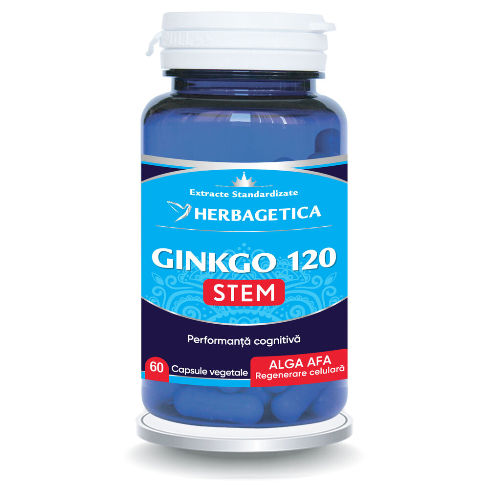 Ginkgo 120 Stem, 60 capsule, Herbagetica