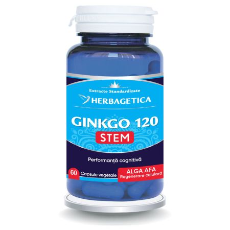 Ginkgo 120 Stem, 60 capsule, Herbagetica