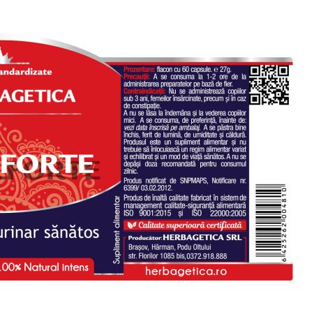 Renal Forte, 60 capsule, Herbagetica 688810