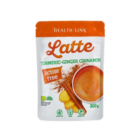 Pulbere bio cu turmeric si ghimbir Latte  Golden Milk, 300 g, Health Link