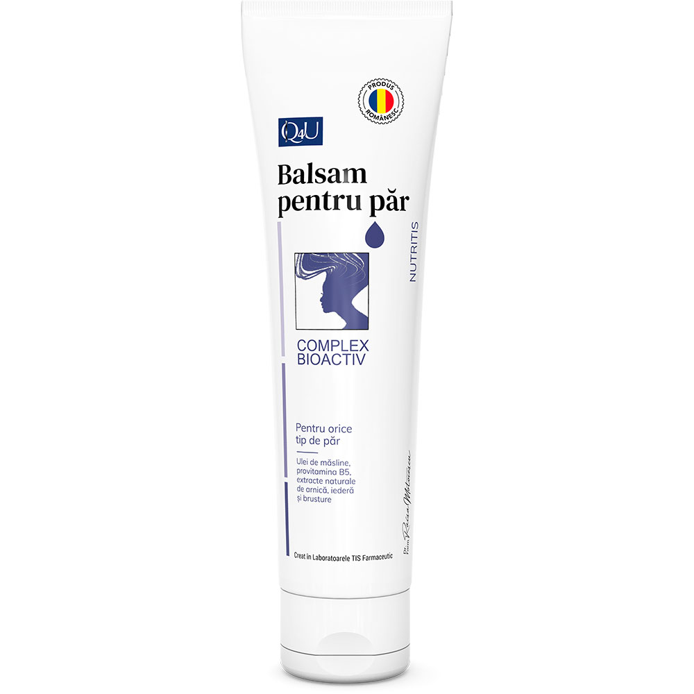 Balsam pentru orice tip de par cu ulei de masline Q4U, 150 ml, Tis Farmaceutic