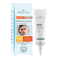 Crema matifianta cu protectie solara SPF 50+ pentru ten acneic si gras nuanta Medium AknSun, 40 ml, Bio Balance