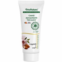 Crema demachianta cu migdale si argint, 75 ml, Vivanatura
