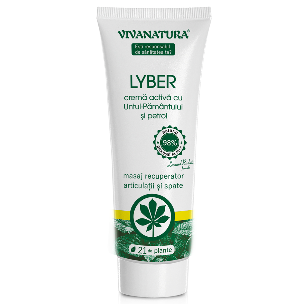 Crema activa cu Untul-Pamantului si petrol Lyber, 250 ml, Vivanatura