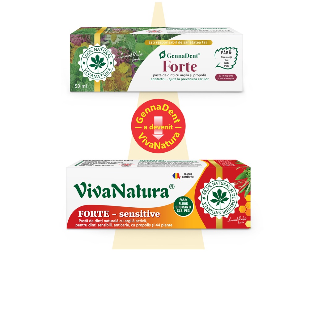 Pasta de dinti Forte, 50 ml, Vivanatura