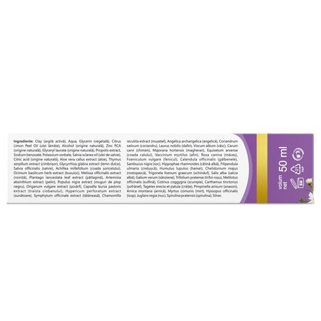Pasta de dinti cu argila si 44 plante Homeopatic, 50 ml, Vivanatura 709505
