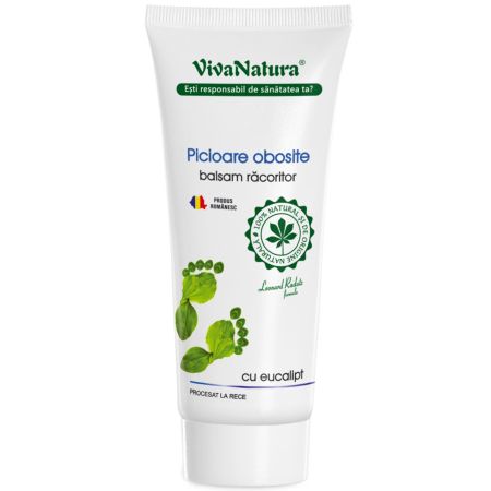 Balsam racoritor cu eucalipt pentru picioare obosite, 75 ml, Vivanatura 709972