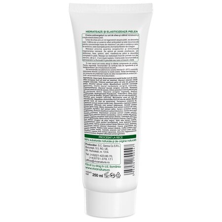Crema antivergeturi cu unt de shea si catina, 250 ml, Vivanatura 709979