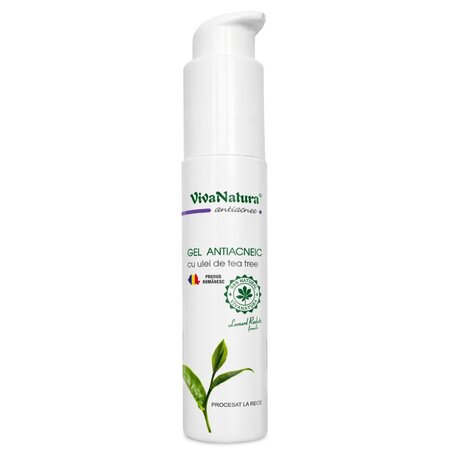 Gel antiacneic cu ulei de tea tree, 50 ml, Vivanatura 710060