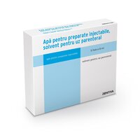 Apa pentru preparate injectabile, solvent pentru uz parenteral, 5 fiole, Zentiva
