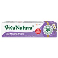 Pasta de dinti cu argila si 44 plante Homeopatic, 80 ml, Vivanatura