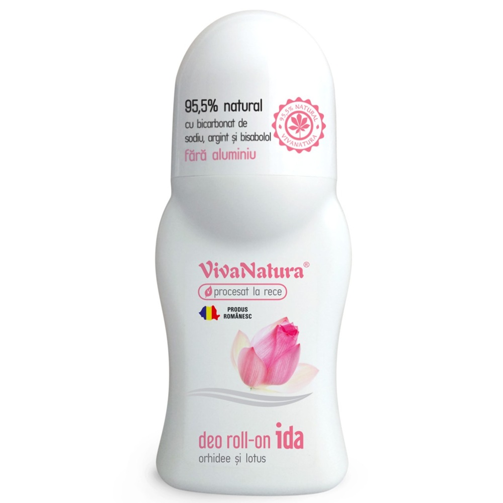 Deo roll-on natural cu orhidee si lotus Ida, 50 ml, Vivanatura