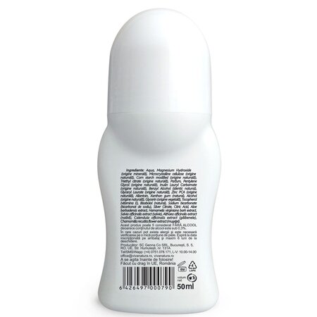 Deo roll-on natural cu orhidee si lotus Ida, 50 ml, Vivanatura 710144