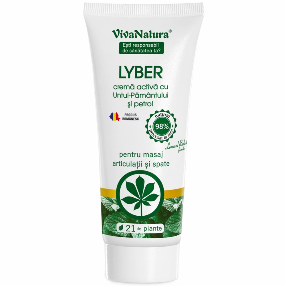 Crema activa cu Untul-Pamantului si petrol Lyber, 75 ml, Vivanatura