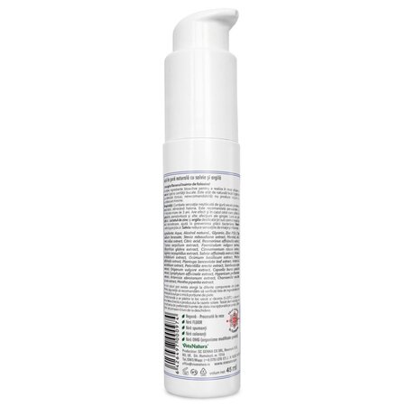 Apa de gura cu salvie si argila, 45 ml, Vivanatura 710180