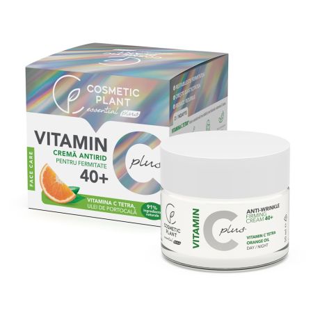 Crema antirid pentru fermitate 40+ Vitamin C Plus, 50 ml, Cosmetic Plant