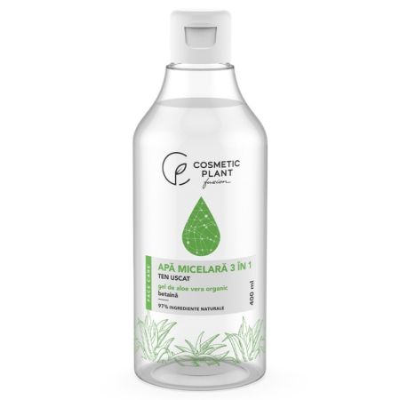 Apa micelara 3 in 1 pentru ten uscat, 400 ml, Cosmetic Plant