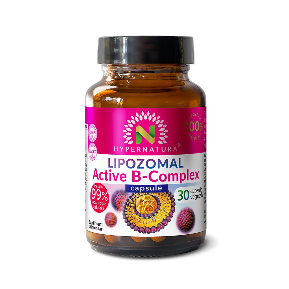 Lipozomal Active B Complex, 30 capsule vegetale, Hypernatura