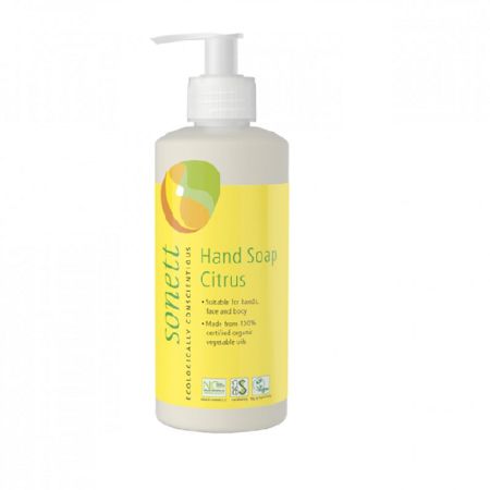 Sapun bio lichid Masline-Cocos-Citrus, 300 ml, Sonett