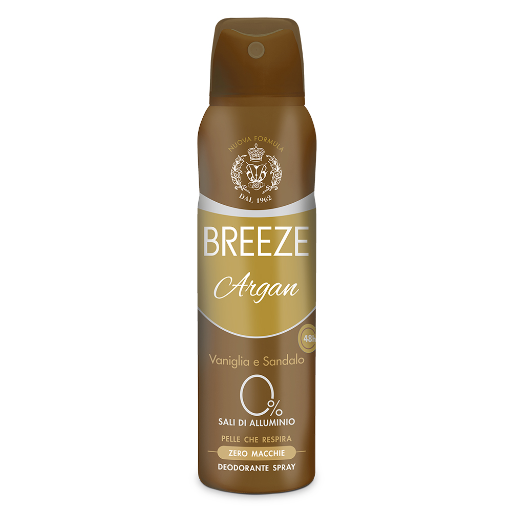 Deodorant spray cu ulei de argan fara aluminiu, 150 ml, Breeze