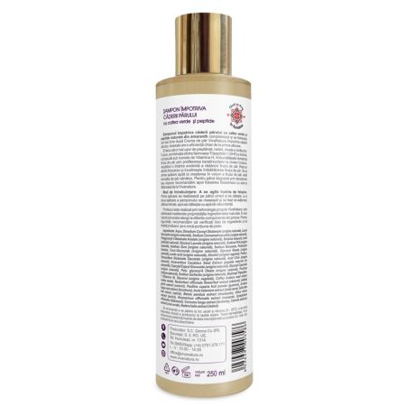 Sampon impotriva caderii parului cu cafea verde si peptide din amarant, 250 ml, VivaNatura 710219