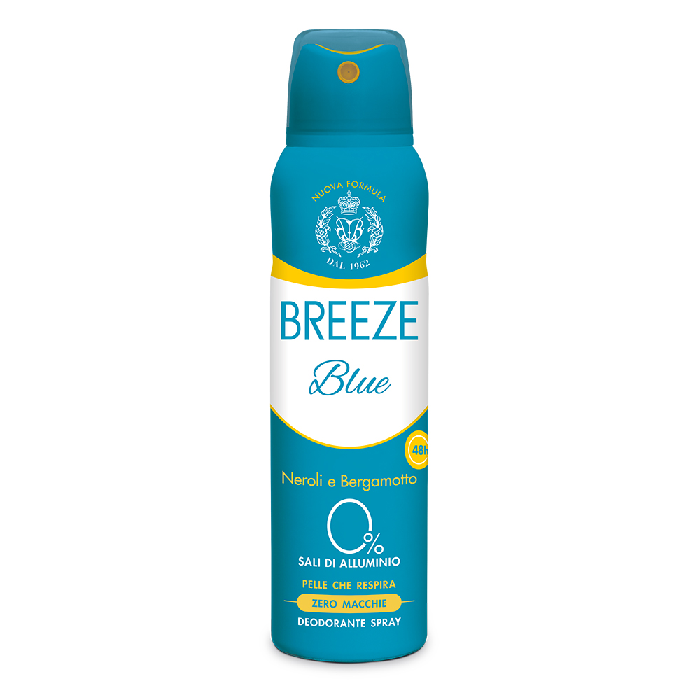 Deodorant spray fara aluminiu pentru femei Blue, 150 ml, Breeze