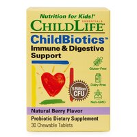 Probiotic pentru copii ChildBiotics Immune and Digestive Support Childlife Essentials, 30 tablete masticabile, Secom