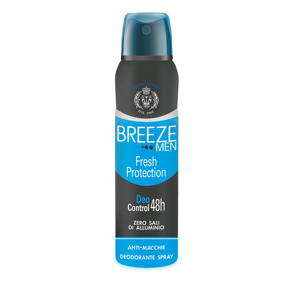 Deodorant spray fara aluminiu pentru barbati Fresh Protection Men, 150 ml, Breeze