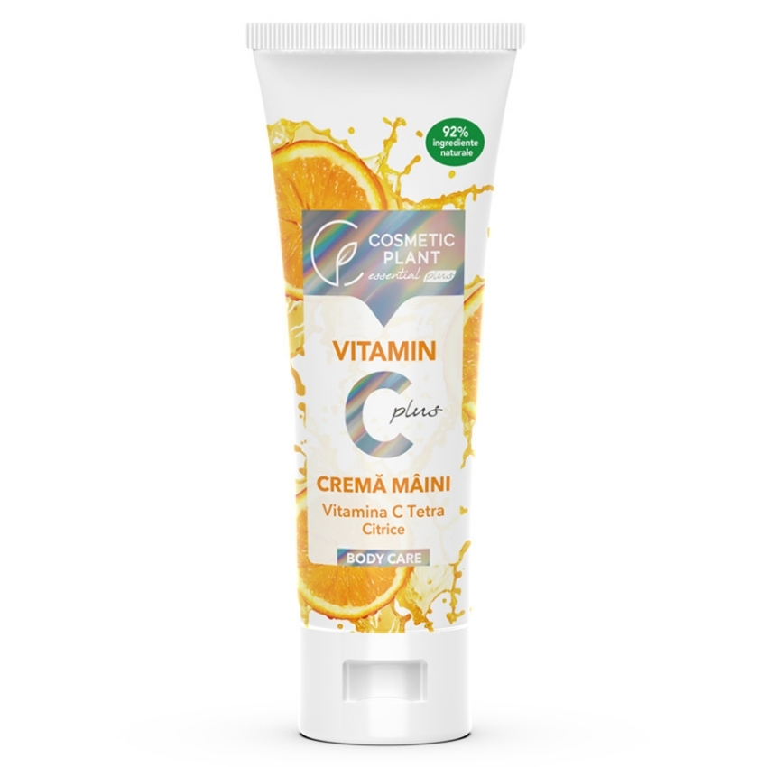 Crema de maini cu textura lejera Vitamin C Plus Essential, 75 ml, Cosmetic Plant