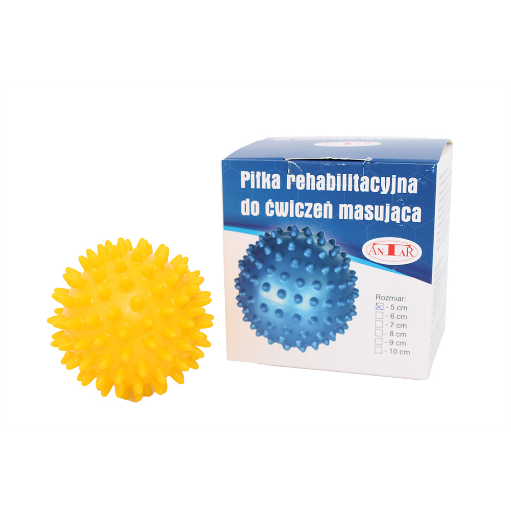 Minge de masaj pentru recuperare, culoare galben Antar, 5 cm, 1 bucata, Biogenetix