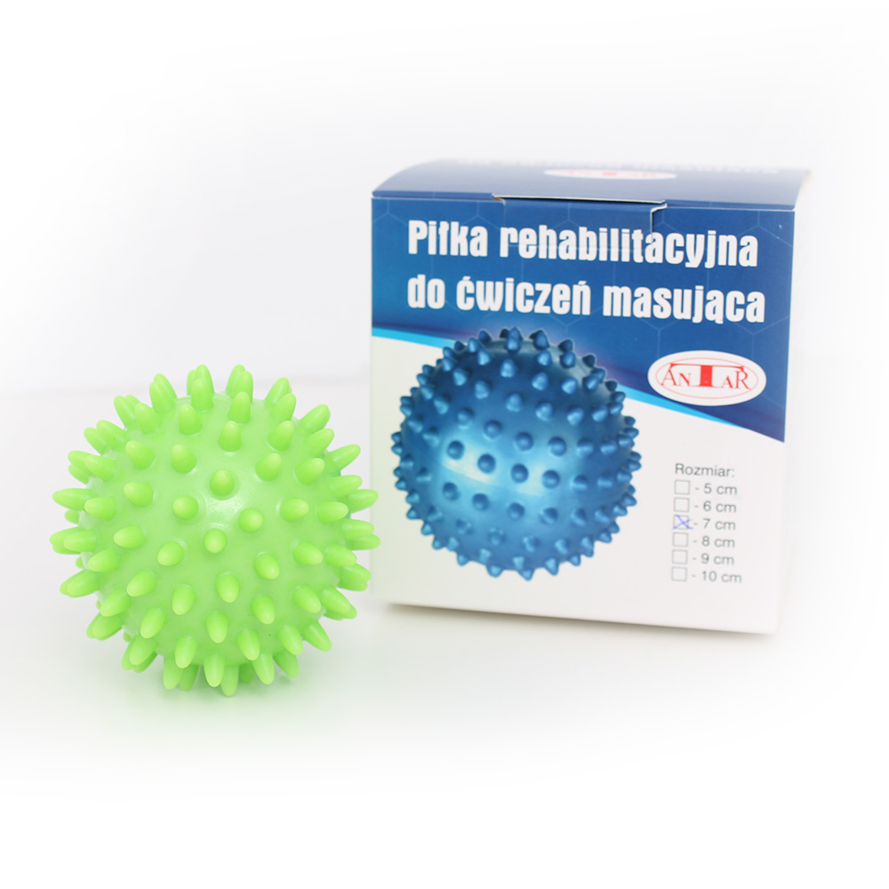 Minge de masaj pentru recuperare, culoare verde Antar, 7 cm, 1 bucata, Biogenetix