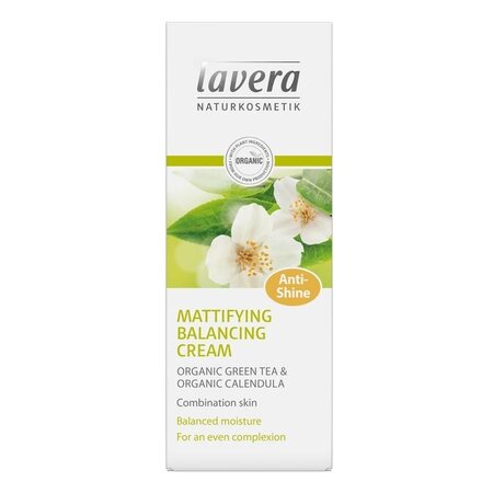 Crema matifianta bio pentru fata cu ceai verde si musetel, 50 ml, Lavera 583969