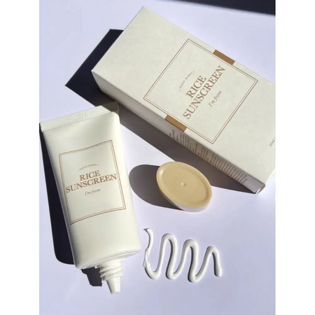 Crema de fata cu protectie solara SPF 50+ PA++++ si extract de orez Rice Sunscreen, 50 ml, I'm From 660877