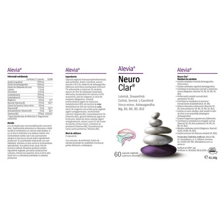 Neuro Clar, 60 capsule vegetale, Alevia 704536