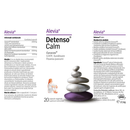 Detenso Calm, 20 capsule, Alevia 704470