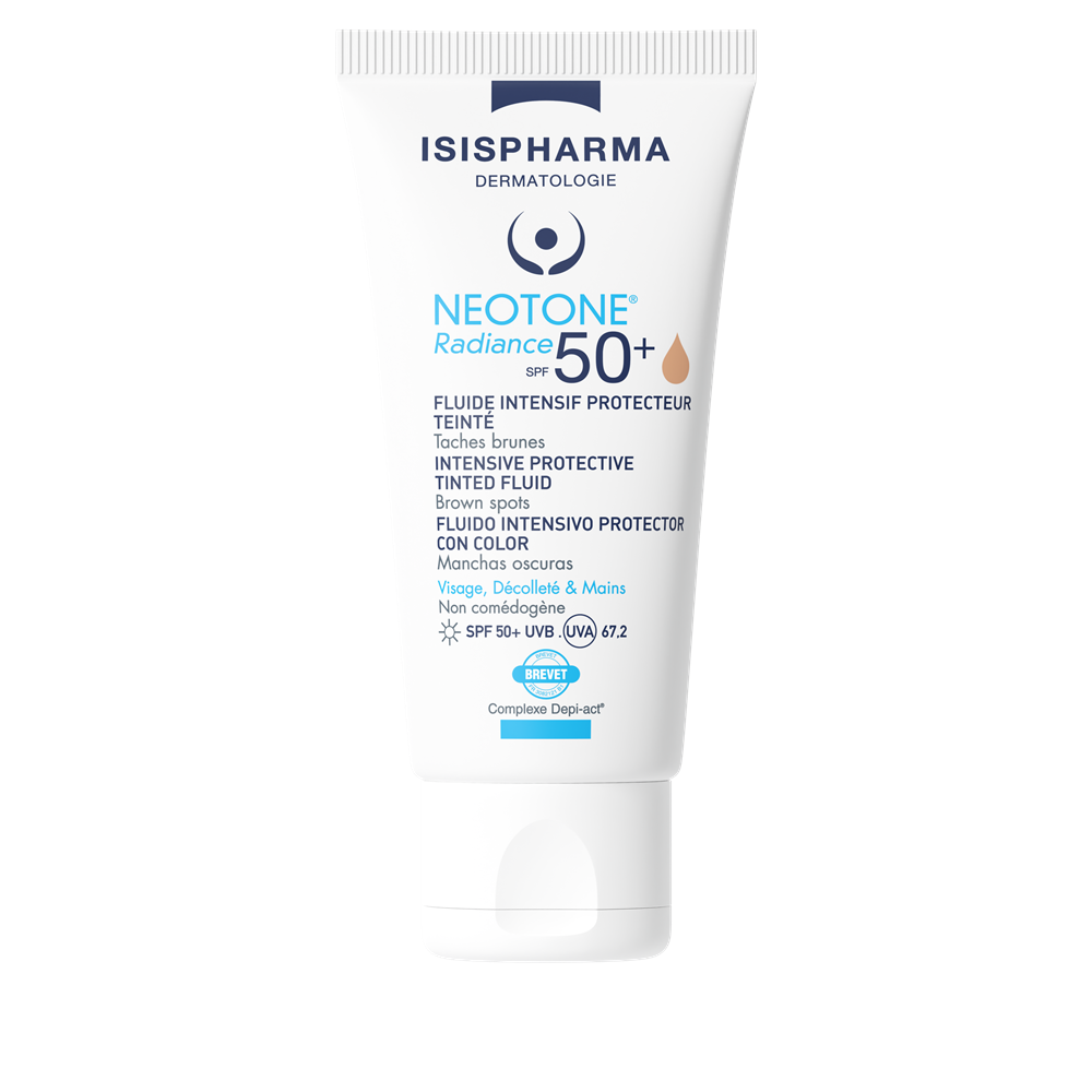 Crema depigmentanta nuantatoare SPF50+ Medium Neotone Radiance, 30 ml, Isispharm