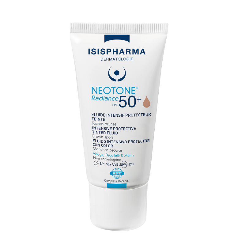 Crema depigmentanta nuantatoare SPF50+ Medium Neotone Radiance, 30 ml, Isispharm