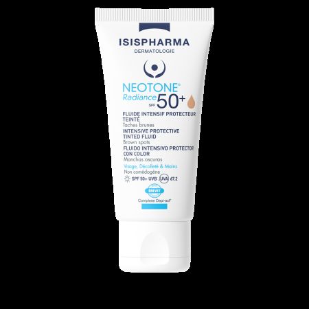 Crema depigmentanta nuantatoare SPF50+ Medium Neotone Radiance, 30 ml, Isispharm