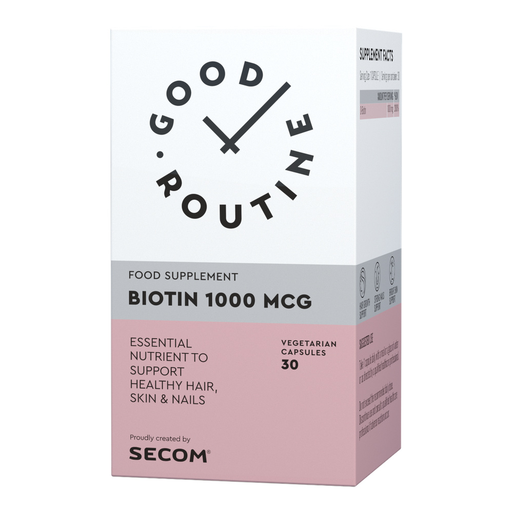 Biotin 1000 mcg Good Routine, 30 capsule vegetale, Secom
