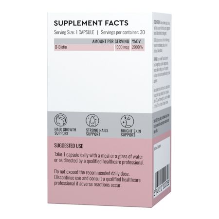 Biotin 1000 mcg Good Routine, 30 capsule vegetale, Secom 710730